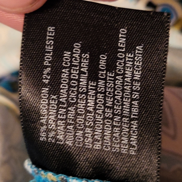 Blue & yellow mandala *east5th stretchy pencil Print Skirt - Picture 9 of 10